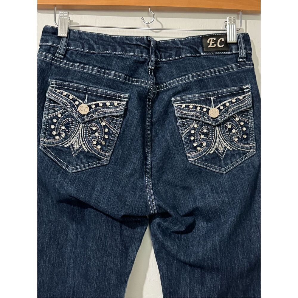 EC Embroidered Rhinestone size 10 jeans - Picture 6 of 6